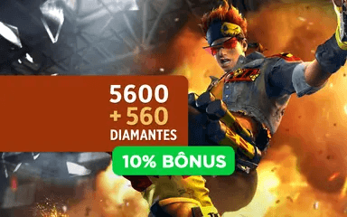 Recarga Free Fire - 5.600 Diamantes +10% de Bônus
