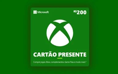 R$ 200 Gift Card Xbox - Cartão Presente Digital